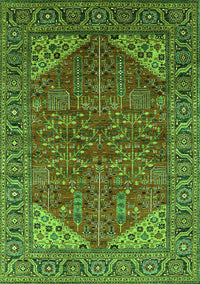 Oriental Green Industrial Rug, urb2328grn