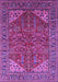 Machine Washable Oriental Purple Industrial Area Rugs, wshurb2328pur