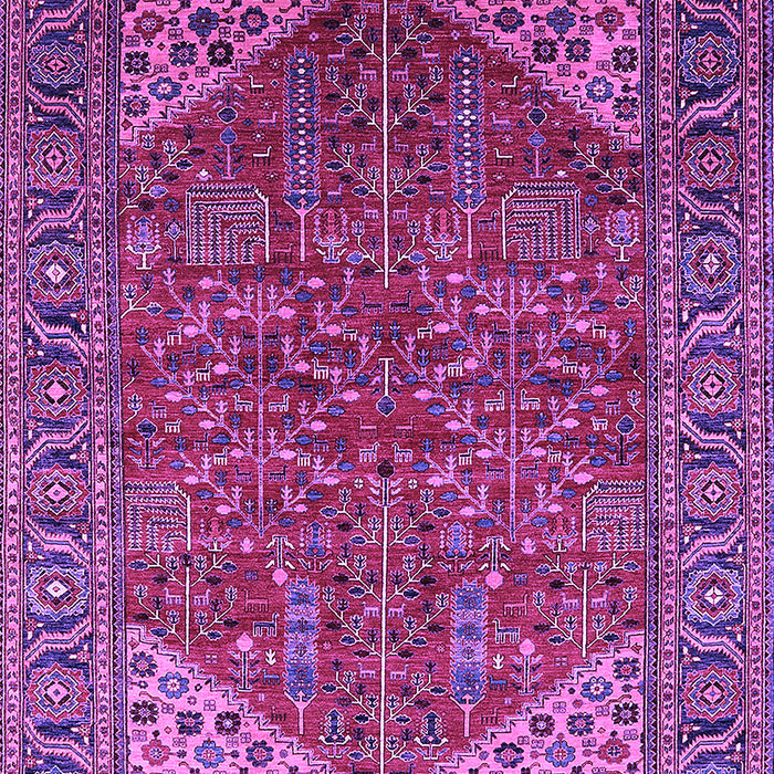 Machine Washable Oriental Purple Industrial Area Rugs, wshurb2328pur