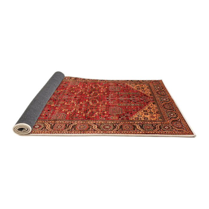 Sideview of Oriental Orange Industrial Rug, urb2328org