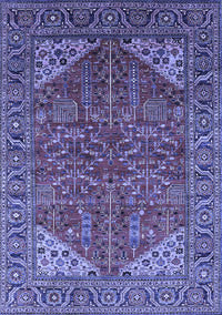 Oriental Blue Industrial Rug, urb2328blu