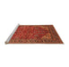 Sideview of Machine Washable Oriental Orange Industrial Area Rugs, wshurb2328org