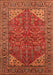 Machine Washable Oriental Orange Industrial Area Rugs, wshurb2328org