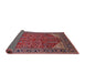 Sideview of Mid-Century Modern Cranberry Red Oriental Rug, urb2329