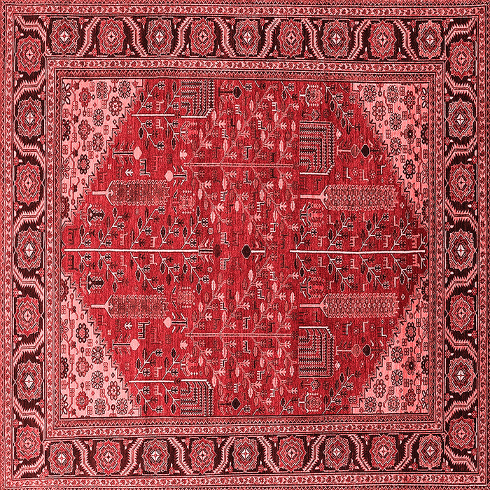 Machine Washable Oriental Red Industrial Rug, wshurb2329red