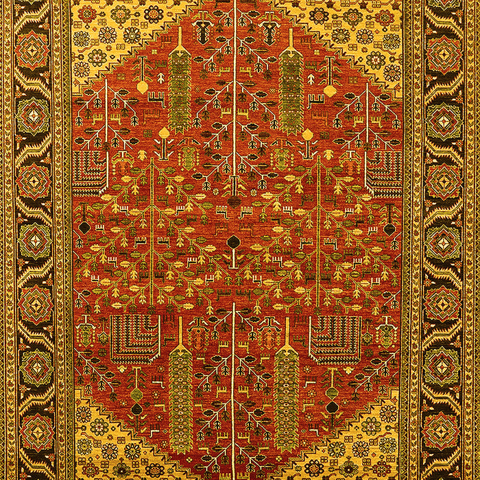 Oriental Yellow Industrial Rug, urb2329yw