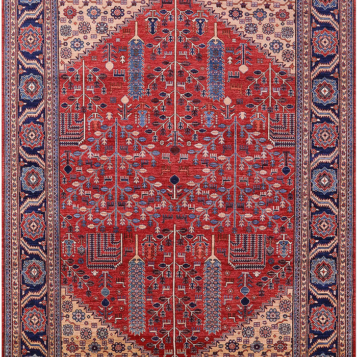 Machine Washable Industrial Modern Cranberry Red Rug, wshurb2329