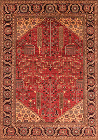 Oriental Orange Industrial Rug, urb2329org