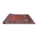 Sideview of Mid-Century Modern Pink Brown Pink Oriental Rug, urb2330