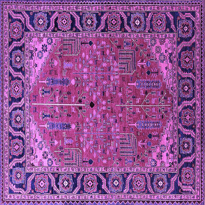 Square Oriental Purple Industrial Rug, urb2330pur
