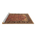 Sideview of Machine Washable Oriental Brown Industrial Rug, wshurb2330brn