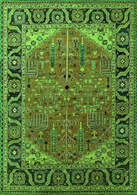 Oriental Green Industrial Rug, urb2330grn