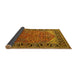 Sideview of Oriental Yellow Industrial Rug, urb2330yw