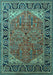 Oriental Turquoise Industrial Rug, urb2330turq