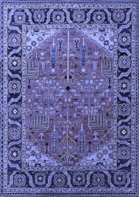 Oriental Blue Industrial Rug, urb2330blu