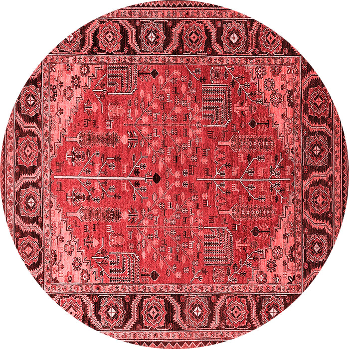 Machine Washable Oriental Red Industrial Rug, wshurb2330red