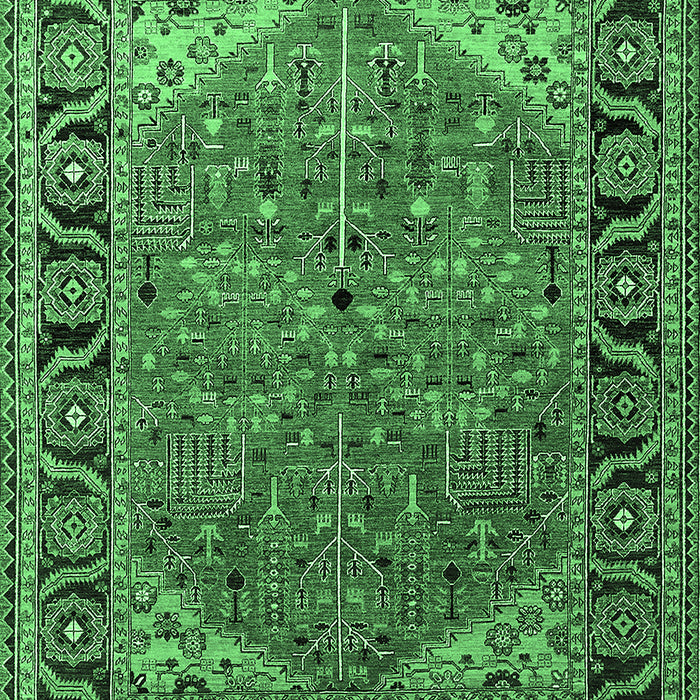 Oriental Emerald Green Industrial Rug, urb2330emgrn