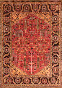 Oriental Orange Industrial Rug, urb2330org