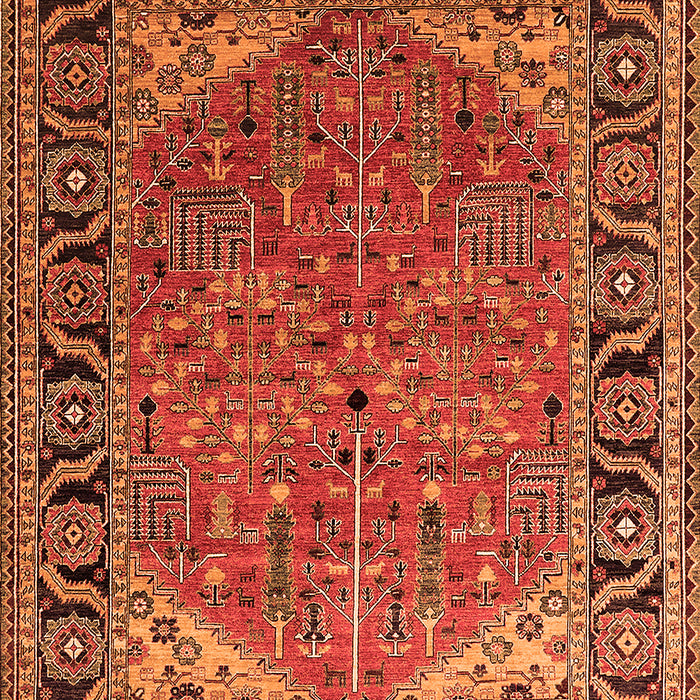 Oriental Orange Industrial Rug, urb2330org