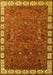 Machine Washable Oriental Yellow Industrial Rug, wshurb2331yw