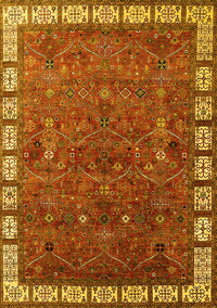 Oriental Yellow Industrial Rug, urb2331yw