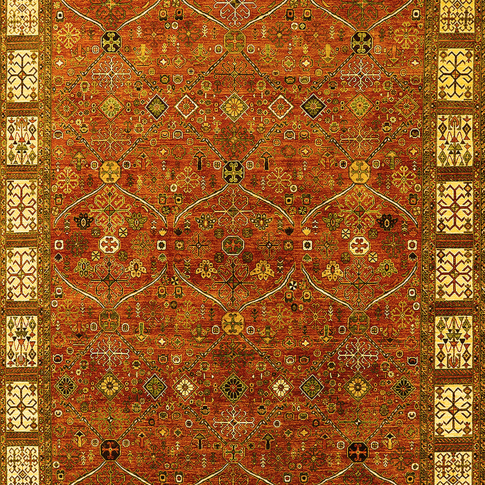 Oriental Yellow Industrial Rug, urb2331yw
