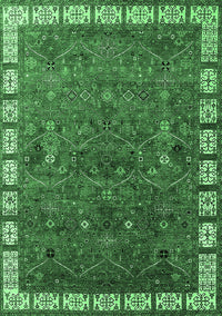 Oriental Emerald Green Industrial Rug, urb2331emgrn