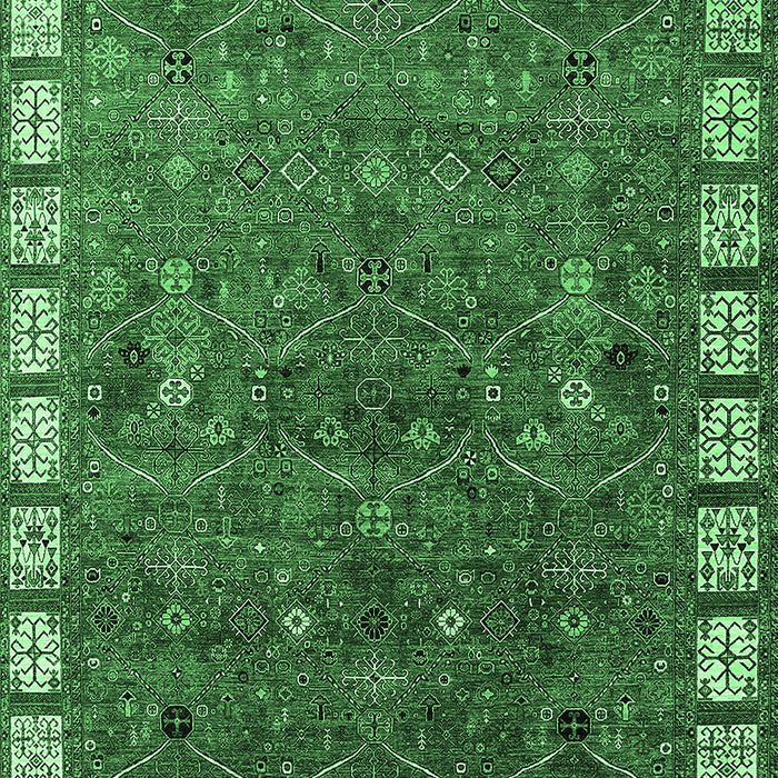 Oriental Emerald Green Industrial Rug, urb2331emgrn