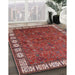 Machine Washable Industrial Modern Red Rug in a Family Room, wshurb2331