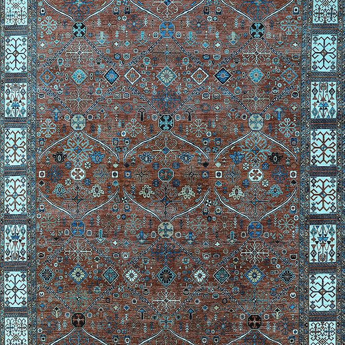 Oriental Light Blue Industrial Rug, urb2331lblu