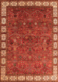 Oriental Orange Industrial Rug, urb2331org