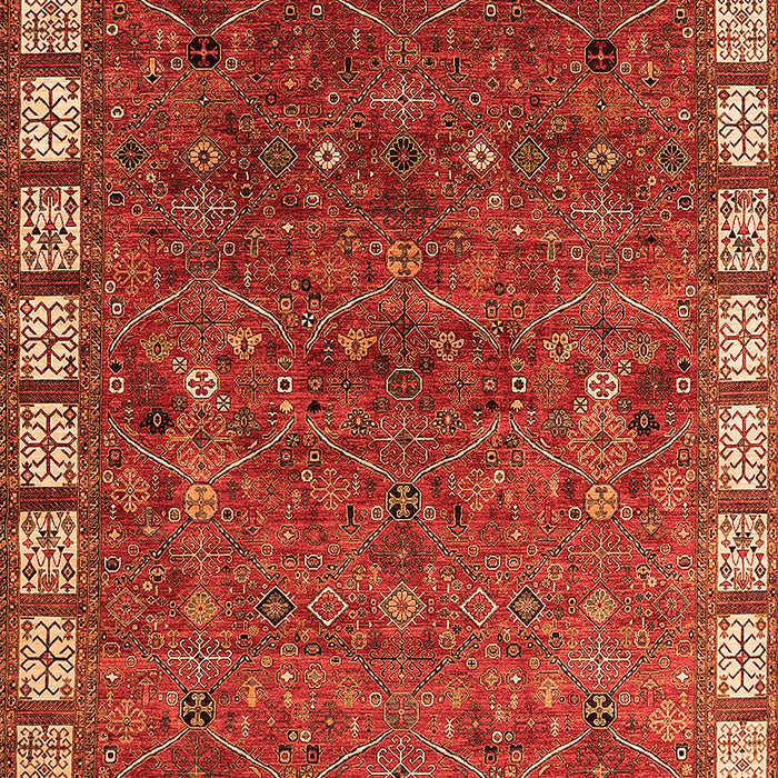 Oriental Orange Industrial Rug, urb2331org