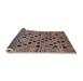 Sideview of Mid-Century Modern Reddish Brown Oriental Rug, urb2332