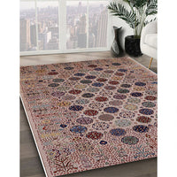 Mid-Century Modern Reddish Brown Oriental Rug, urb2332