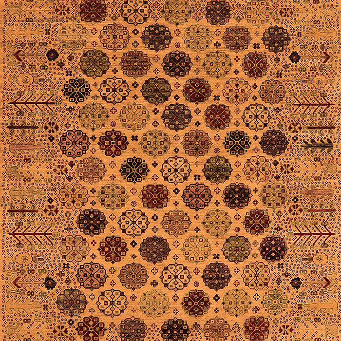 Machine Washable Oriental Orange Industrial Area Rugs, wshurb2332org