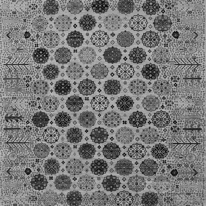 Machine Washable Oriental Gray Industrial Rug, wshurb2332gry