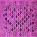 Square Oriental Pink Industrial Rug, urb2332pnk