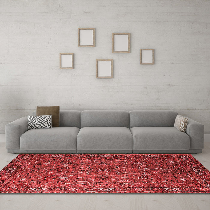 Traditional Red Washable Rugs