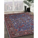 Machine Washable Industrial Modern Purple Lily Purple Rug in a Family Room, wshurb2333