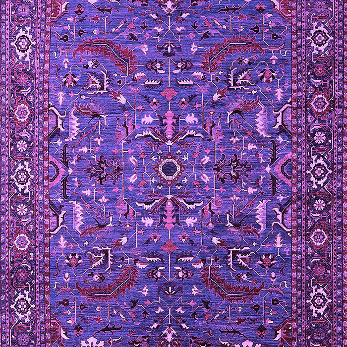 Machine Washable Oriental Purple Traditional Area Rugs, wshurb2333pur