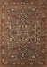 Oriental Brown Traditional Rug, urb2333brn