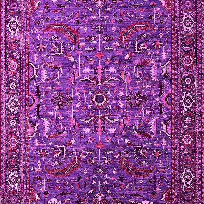 Machine Washable Oriental Pink Traditional Rug, wshurb2333pnk