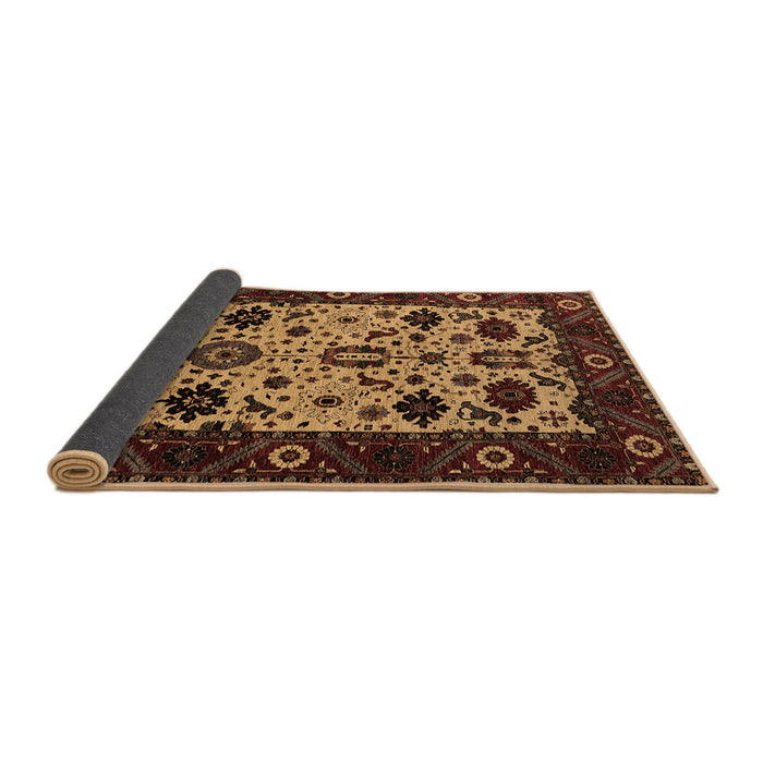 Sideview of Oriental Brown Traditional Rug, urb2334brn