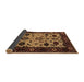 Sideview of Oriental Brown Traditional Rug, urb2334brn