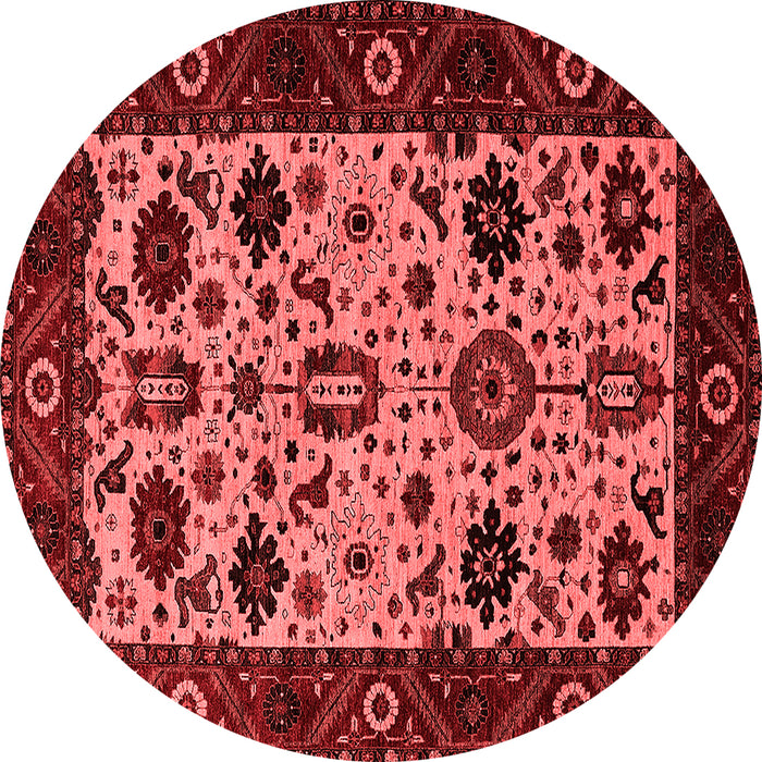 Machine Washable Oriental Red Traditional Rug, wshurb2334red