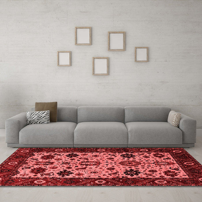 Traditional Red Washable Rugs