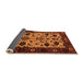 Sideview of Oriental Orange Traditional Rug, urb2334org