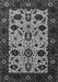 Machine Washable Oriental Gray Traditional Rug, wshurb2334gry