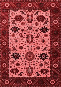 Oriental Red Traditional Rug, urb2334red