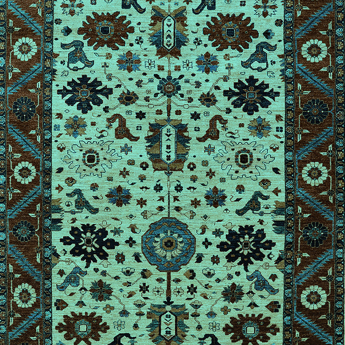 Oriental Turquoise Traditional Rug, urb2334turq